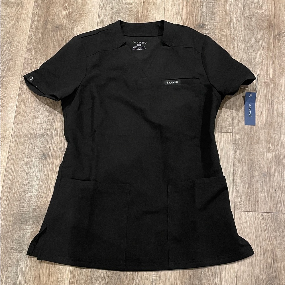 Jaanuu Helia Notched V-Neck Scrub Top